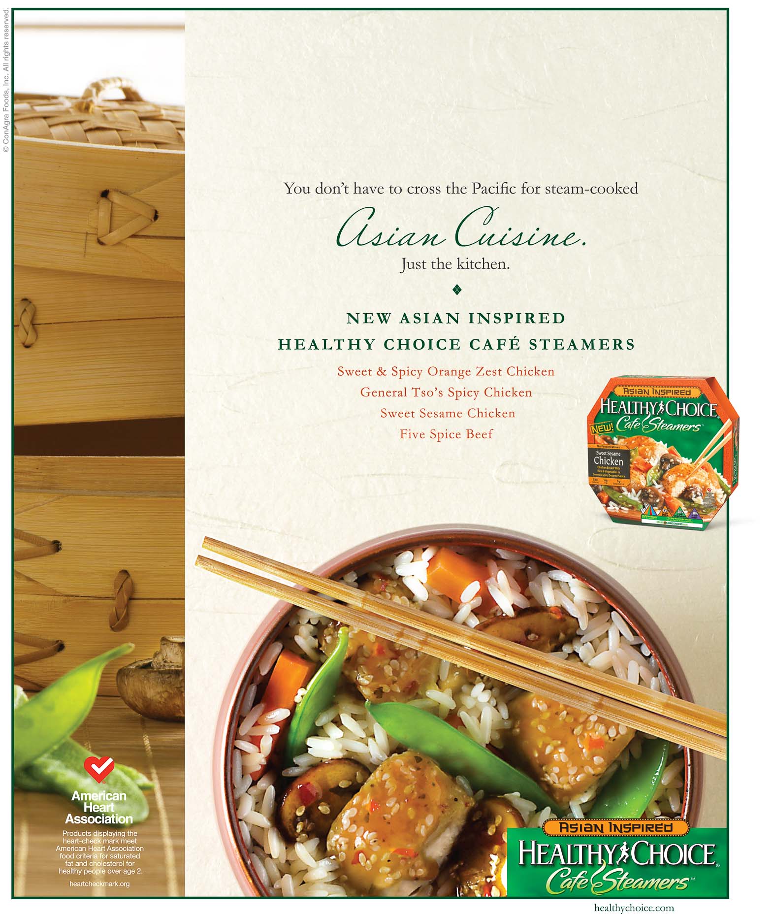 ConAgra - Healthy Choice - Asian Inspired Cafe Steamers - Ad - Nitro